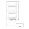 Bastidor Extraíble Compact Slim para Mueble Columna