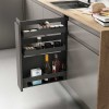 Botellero Extraíble Flat Antracita Guías Laterales