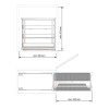Extraíble Flat Antracita para Accesorios de Limpieza en Cocina