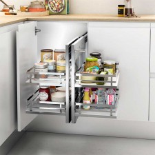 Extraíble Articulado Flat de Acero Cromado para Cocina