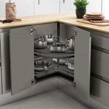 Bandeja 270º Giratoria Flat de Acero Antracita para Cocina