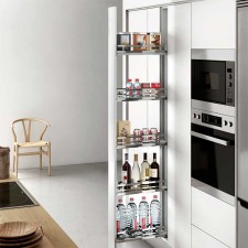 Bastidor Extraíble Flat Slim Cromado para Mueble Columna
