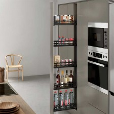 Bastidor Extraíble Flat Slim Antracita para Mueble Columna