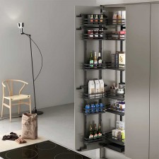 Bastidor Extraíble Despensero Flat Antracita para Cocina