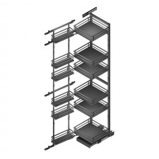 Bastidor Extraíble Despensero Flat Antracita para Cocina