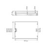 Cestillo Antracita para Columna Extraíble Flat