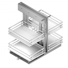 Extraíble Articulado Flat de Acero Cromado para Cocina