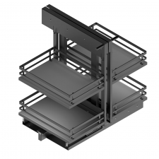 Extraíble Articulado Flat de Acero Antracita para Cocina