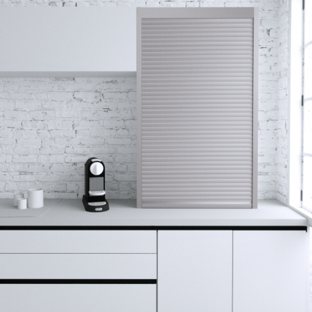 Persiana de 90 x 150 cm de PVC Carbono Z-Smartlift
