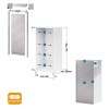 Persiana de 60 x 150 cm de PVC Negro Pizarra Z-Smartlift