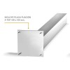 Pata Aluminio Redonda para Península de Cocina
