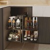 Extraíble Articulado de Acero/Melamina Antracita para Mueble de Cocina