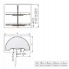Bandeja 180º Extraible Giratoria Acero/Melamina para Cocina
