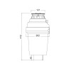 Triturador 3/4 HP Plados para Fregadero