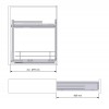 Soporte Paños Extraíble Antracita Compact Lateral