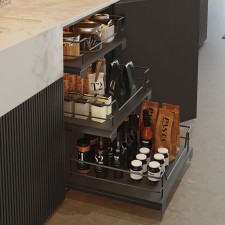 Cesto Extraíble Multiuso Antracita Compact