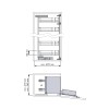 Columna Despensero Antracita Compact