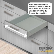 Cajón de PVC Gris Europa para Cocina