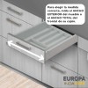 Cajón con Cubertero de PVC Gris Europa para Cocina