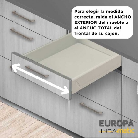 Cajón de PVC Blanco Europa para Cocina