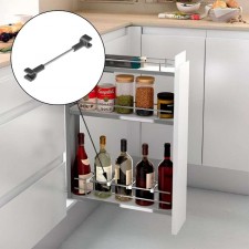 Separadores Acero Cromado para Botellero Compact (4 uds)