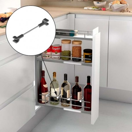 Separadores Acero Cromado para Botellero Compact (4 uds)