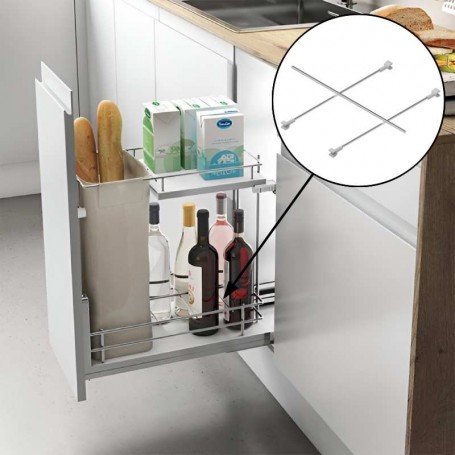 Separador Botellero Panero Compact Cromo
