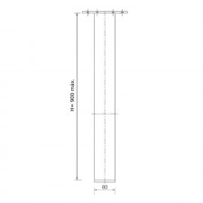 Pack de dos patas de 900 mm acabado negro para península de cocina 